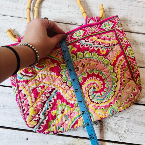 🌻5FOR25🌻2007 VERA BRADLEY CAPRI MELON SMALL BAMBOO CLUTCH PURSE - Picture 14 of 15